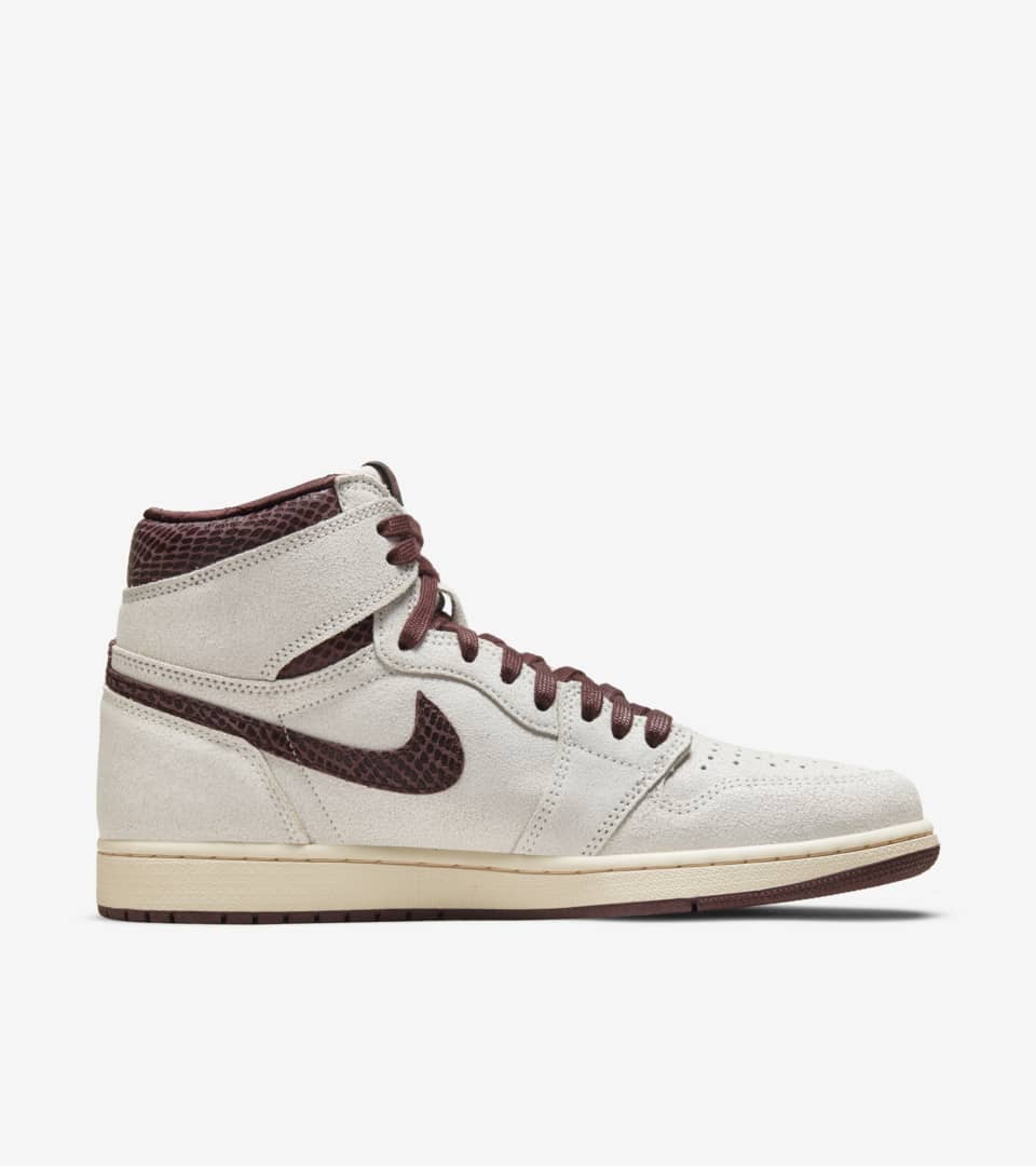 Air Jordan 1 x A Ma Maniére 'Sail and Burgundy' (DO7097-100) Release Date.  Nike SNKRS