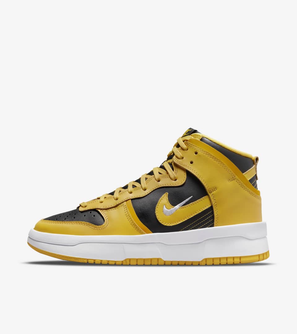 Women's Dunk High Up 'Black and Varsity Maize' (DH3718-001) Release Date