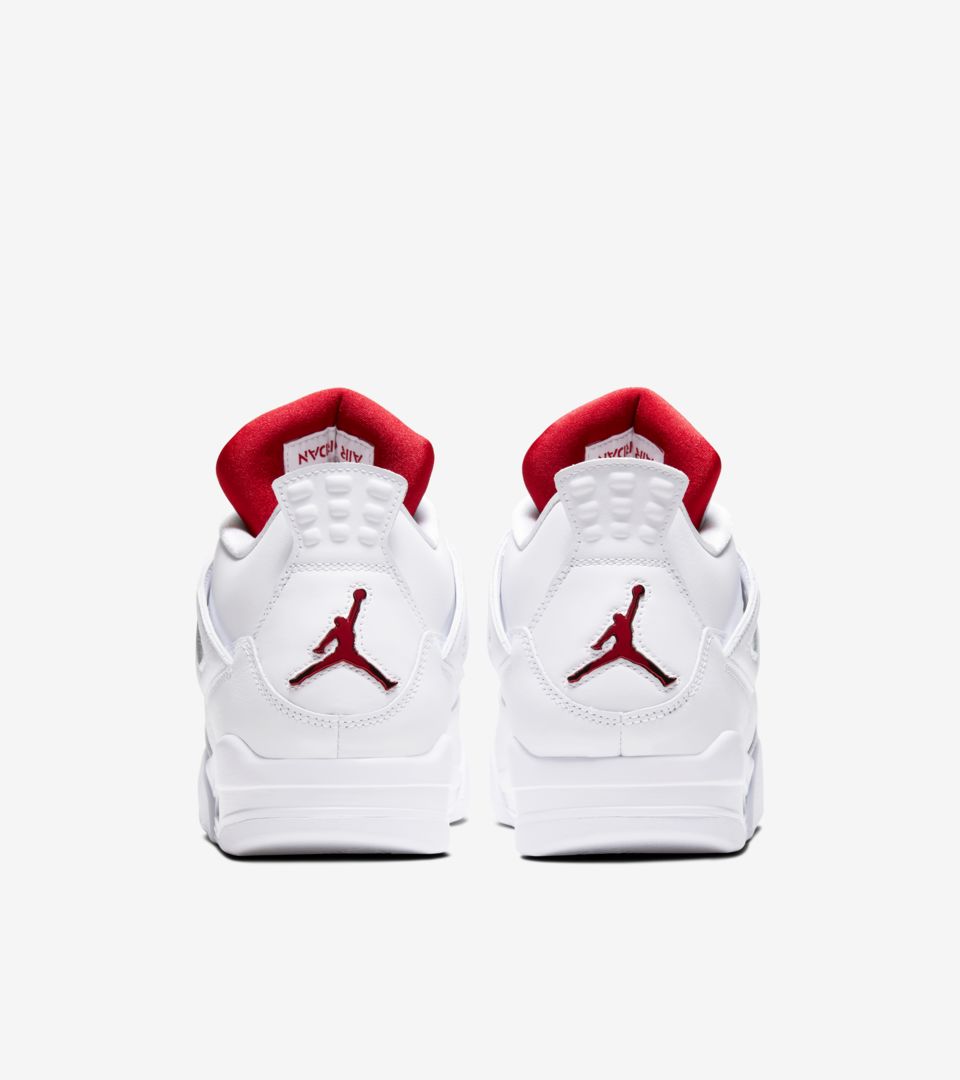 jordan retro 4 blanche et rouge