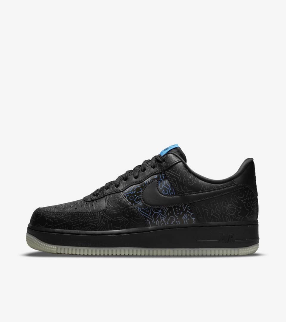 new air force ones black