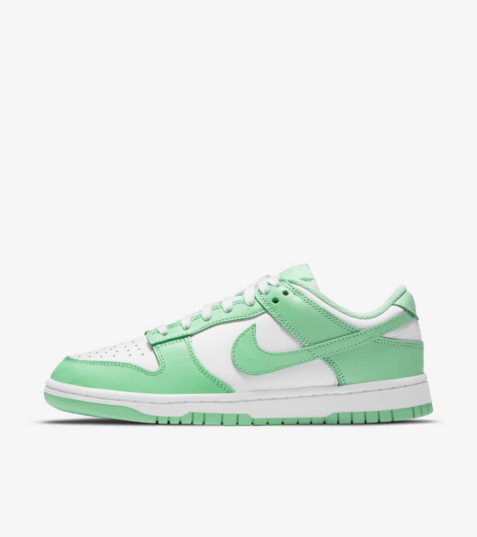 nike dunks low light green