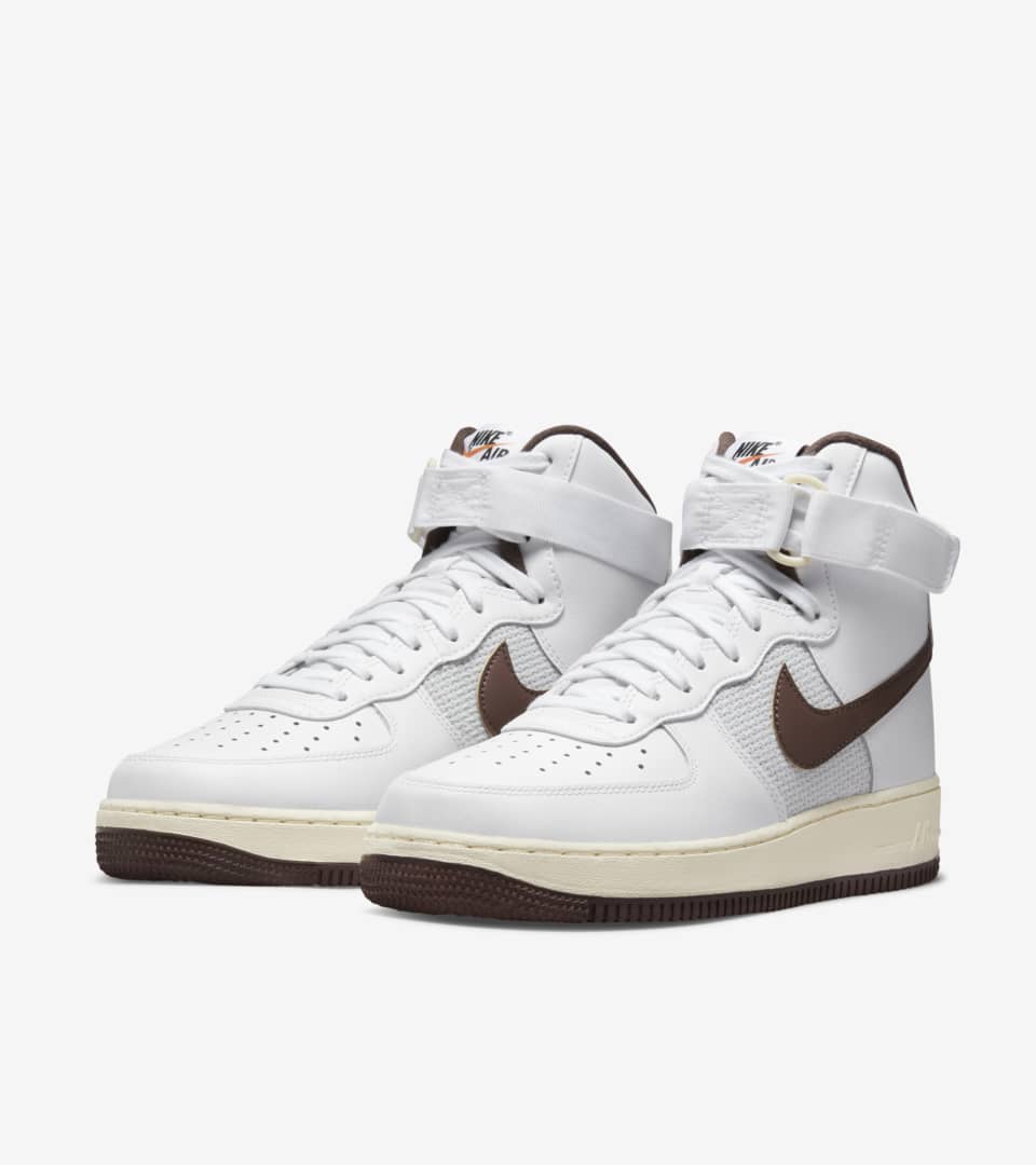 Nike Air Force 1 High '07 LV8 White Brown DM0209-101 Men's Size  9.5 Shoes #17A