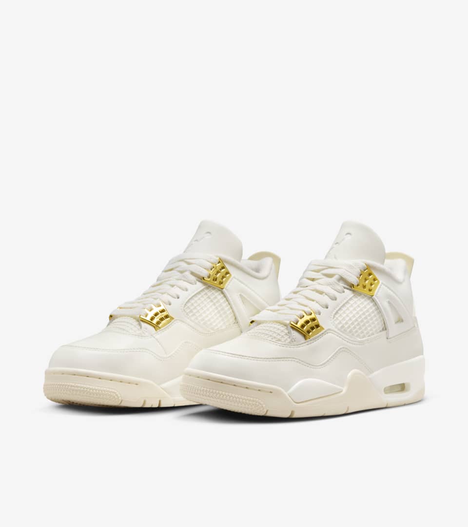 Fecha de lanzamiento de las Air Jordan 4 White & Gold para mujer  (AQ9129-170). Nike SNKRS ES