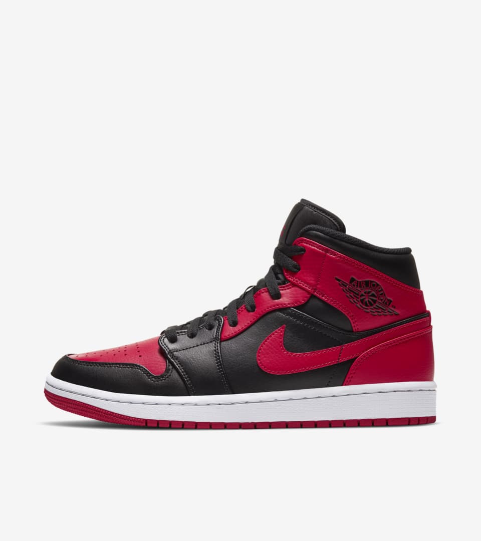Air Jordan 1 Mid 'Red and Black 