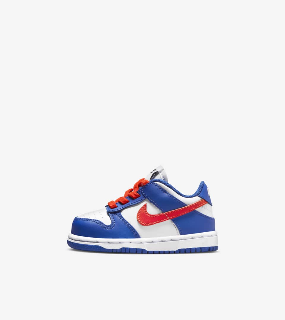 Toddler Dunk Low 'Bright Crimson and Game Royal' Release Date. Nike ...