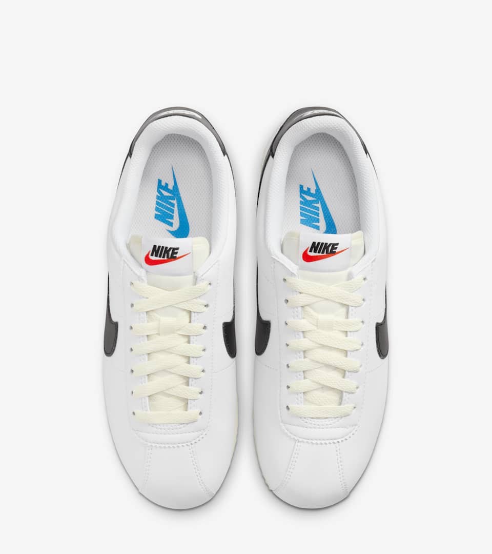 black and white cortez nike
