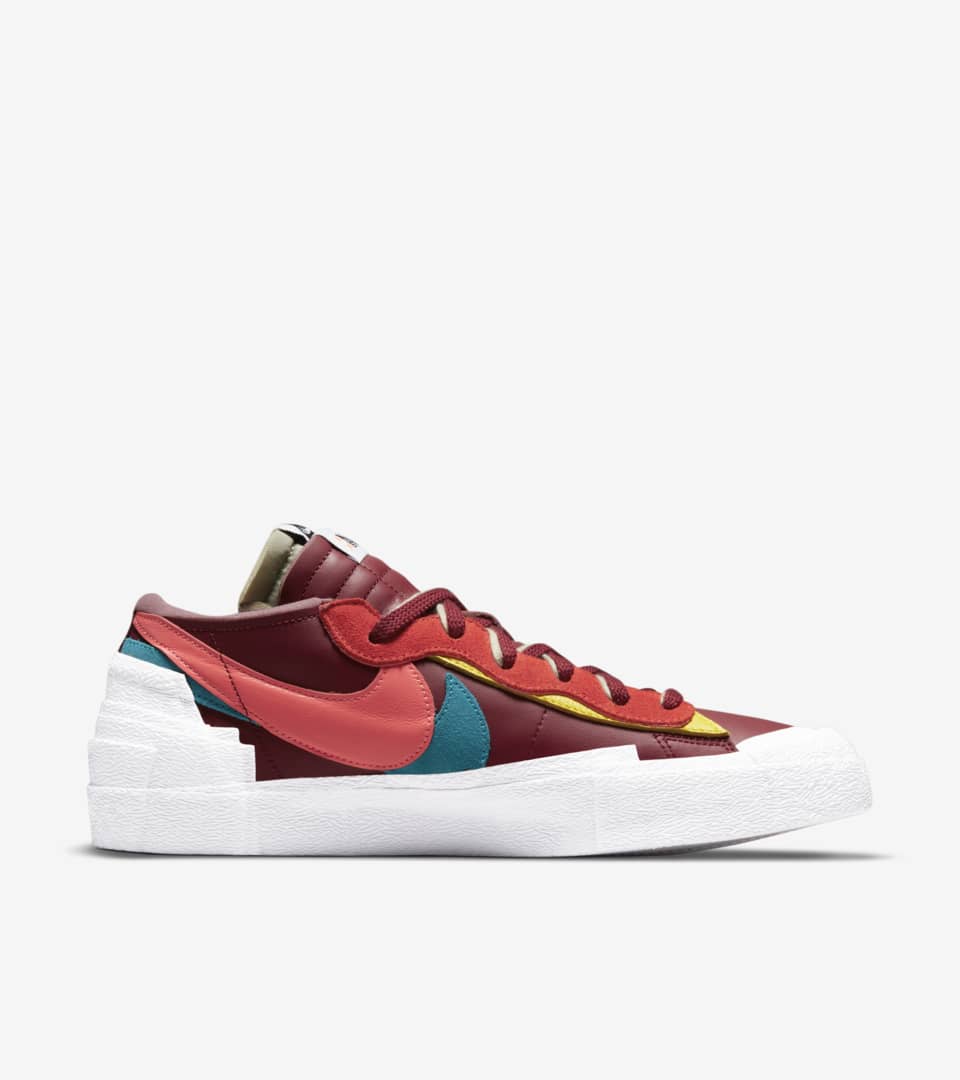 KAWS × sacai × Nike Blazer Low Team Red