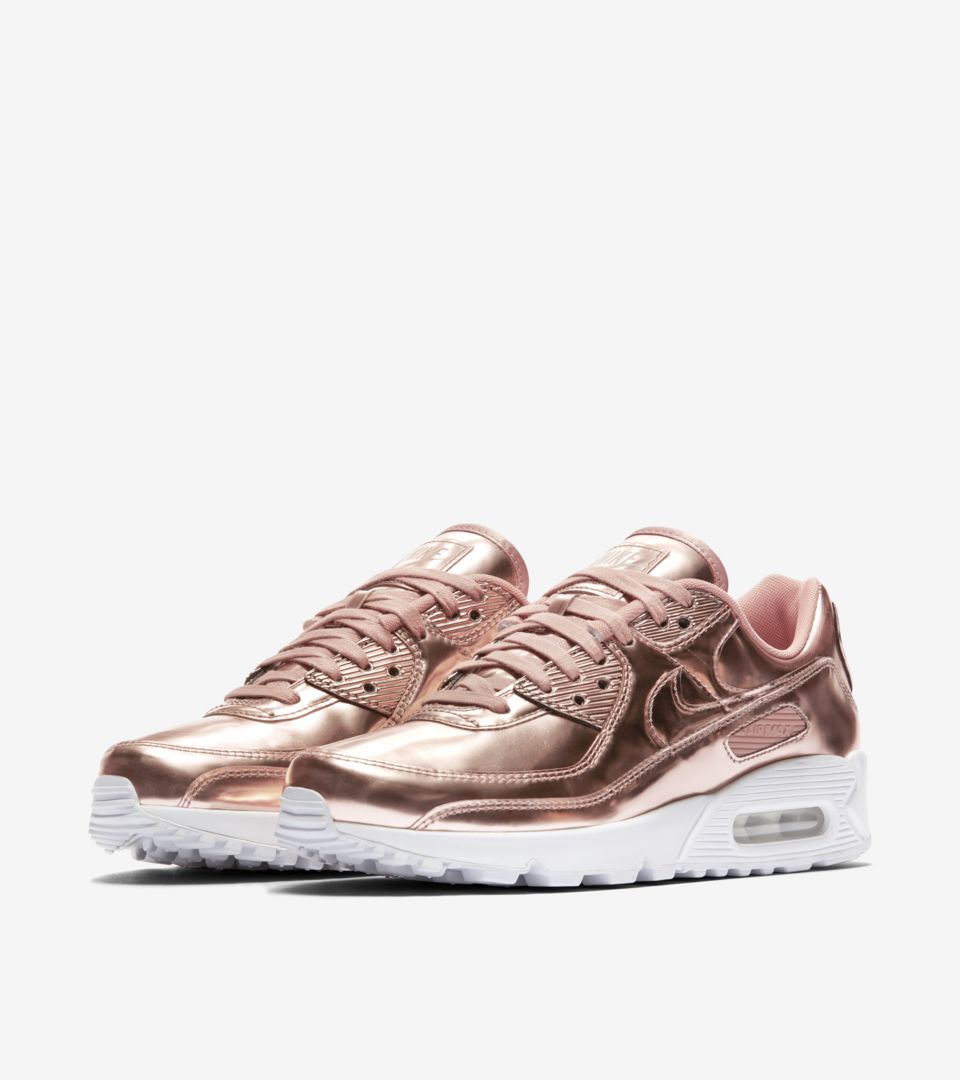 Women's Air Max 90 Metallic 'Rose Gold' Release Date. Nike SNKRS ID