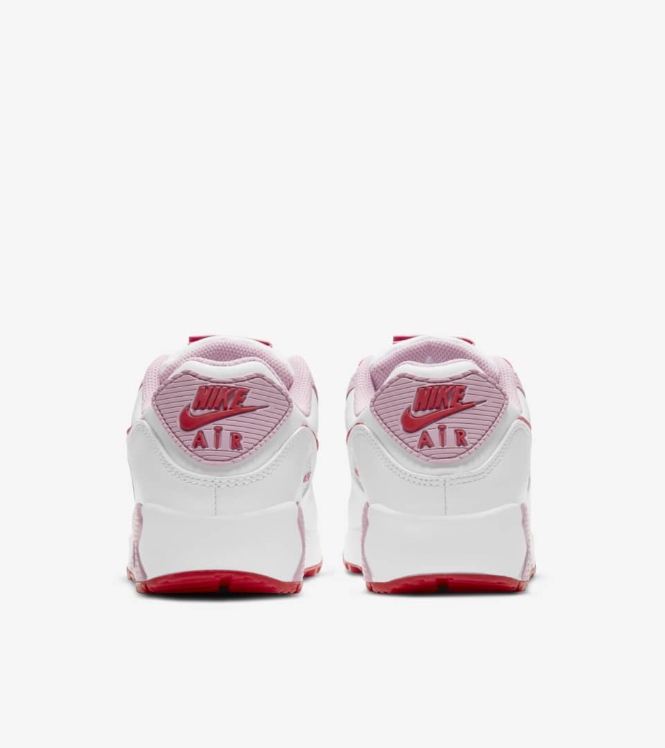 pink and white air max valentines day