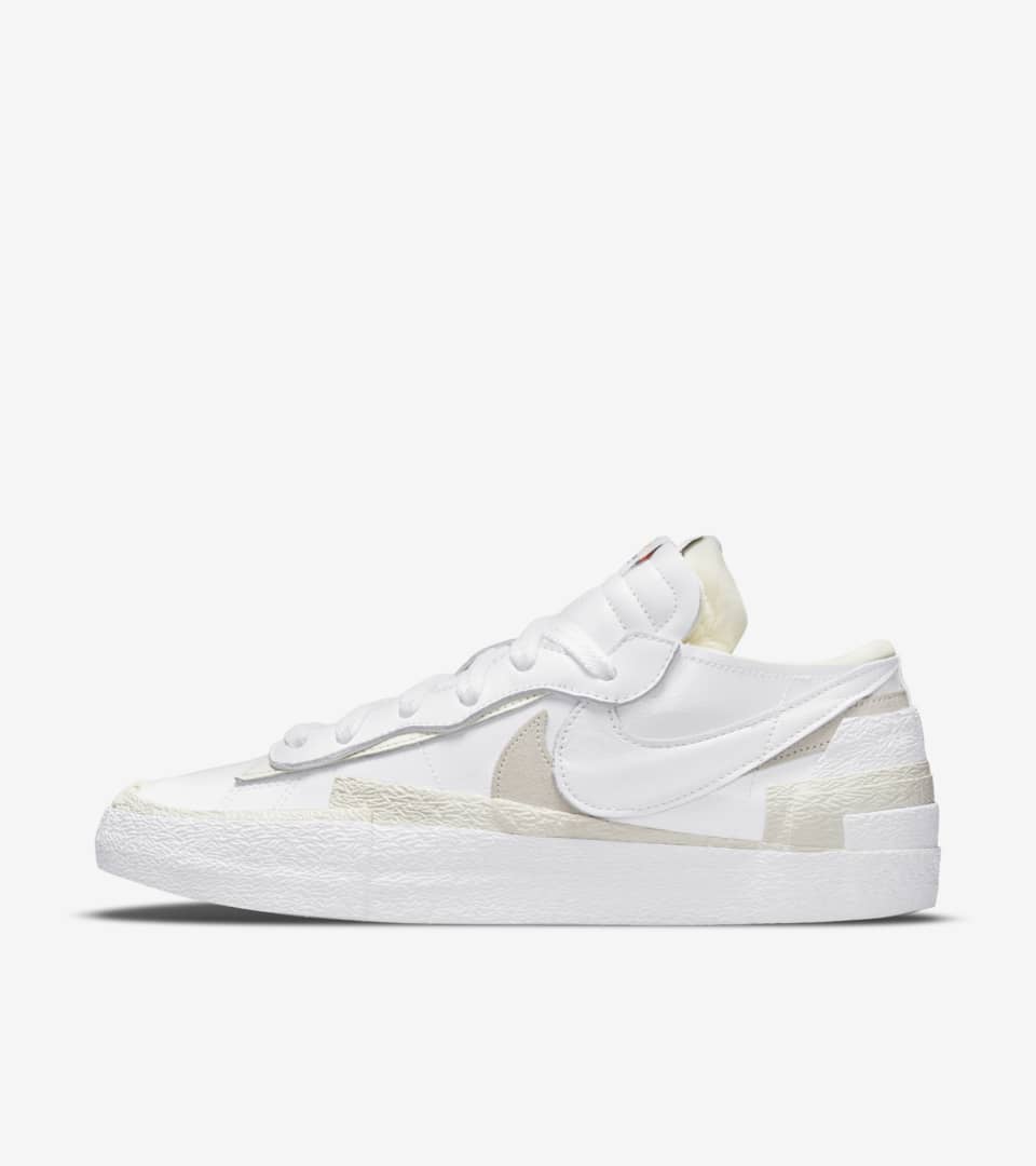 nike blazer x sacai white