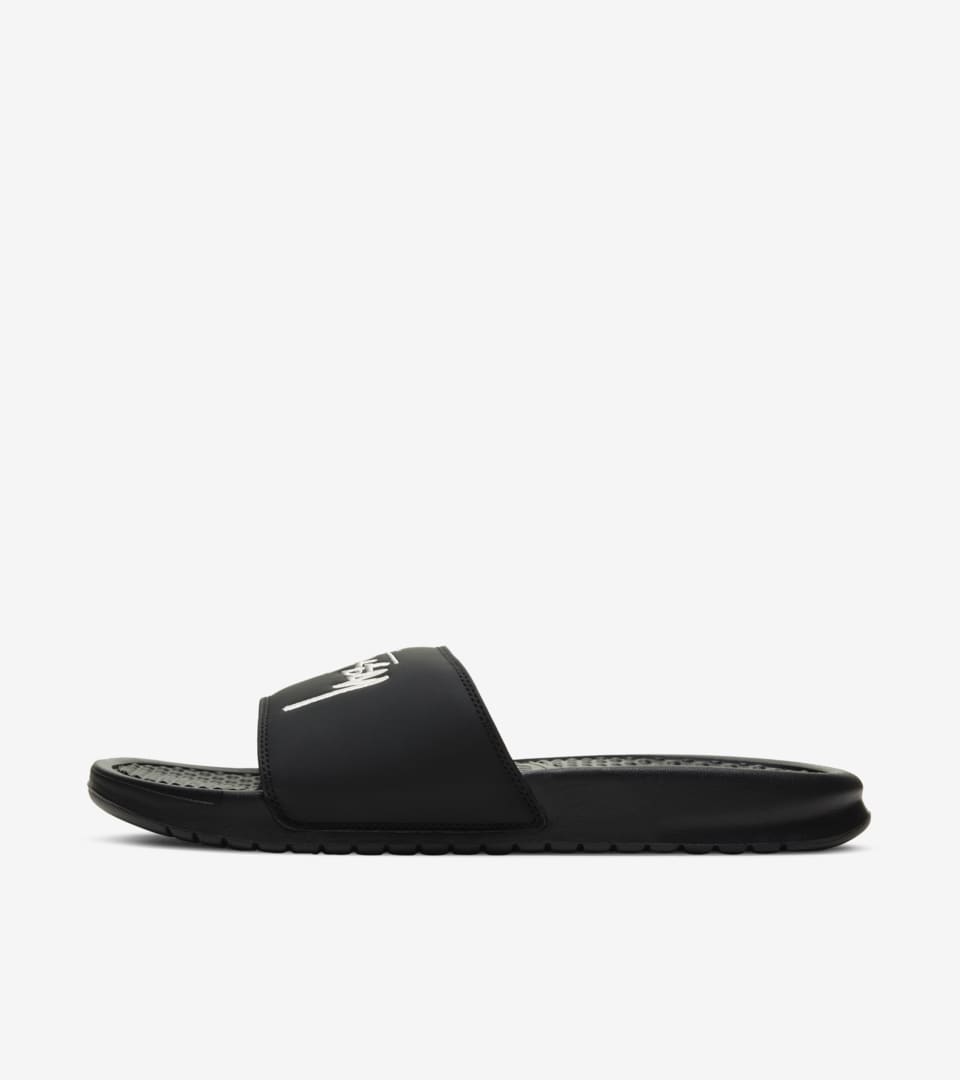 Stussy × Nike Benassi Slide Sandal Black