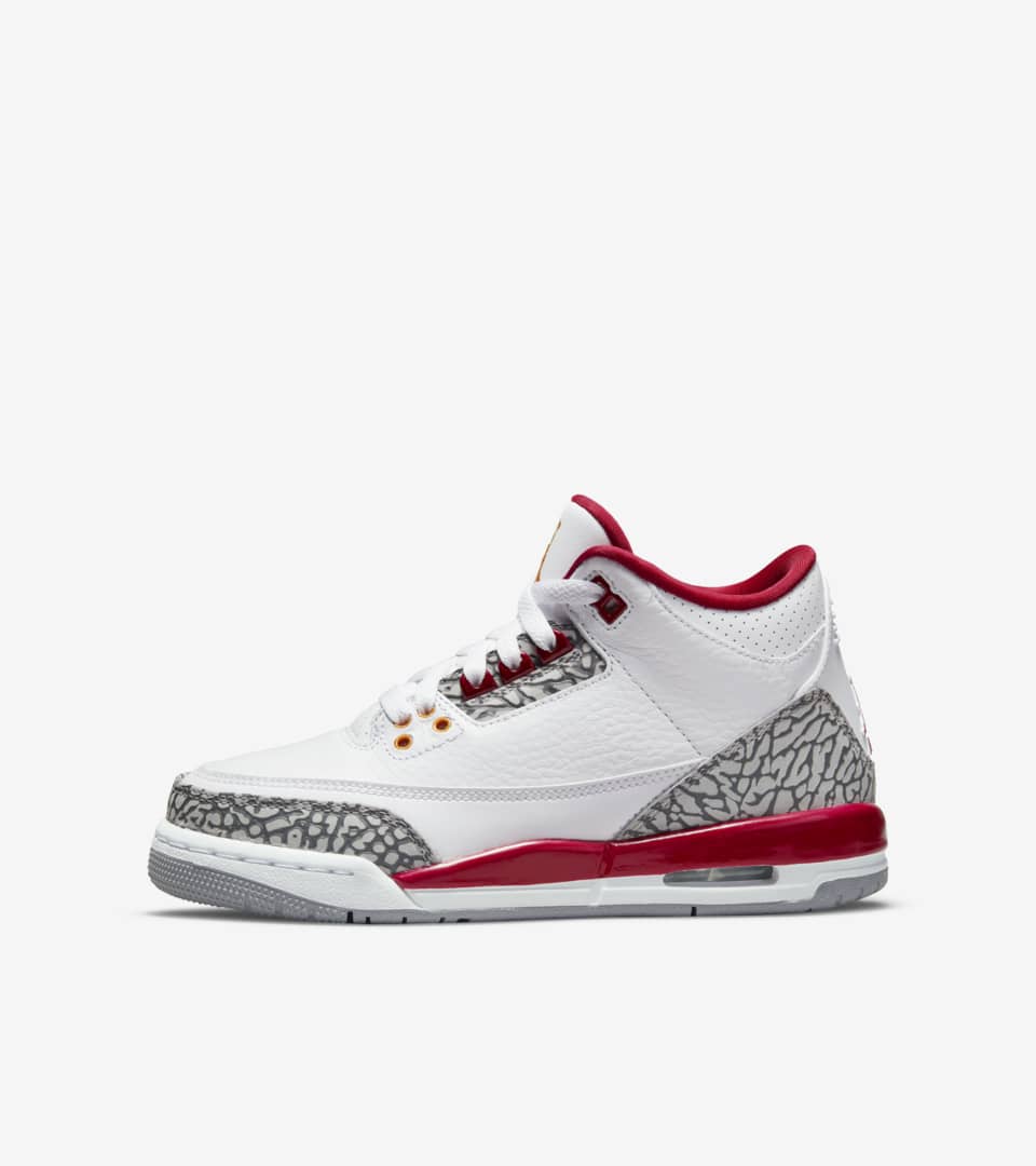 air jordan 3 cardinal red (ct8532-126) 发布日期