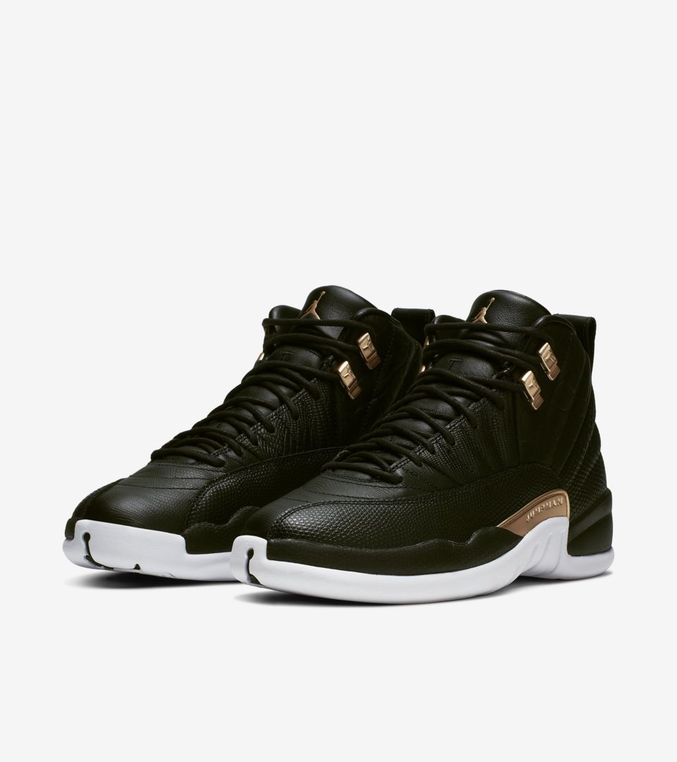 Women's Air Jordan 12 'Midnight Black 