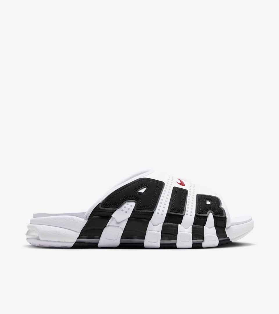 NIKE公式】エア モア アップテンポ スライド 'White and Black' (FB7818-100 NIKE AIR MORE  UPTEMPO SLIDE). Nike SNKRS JP