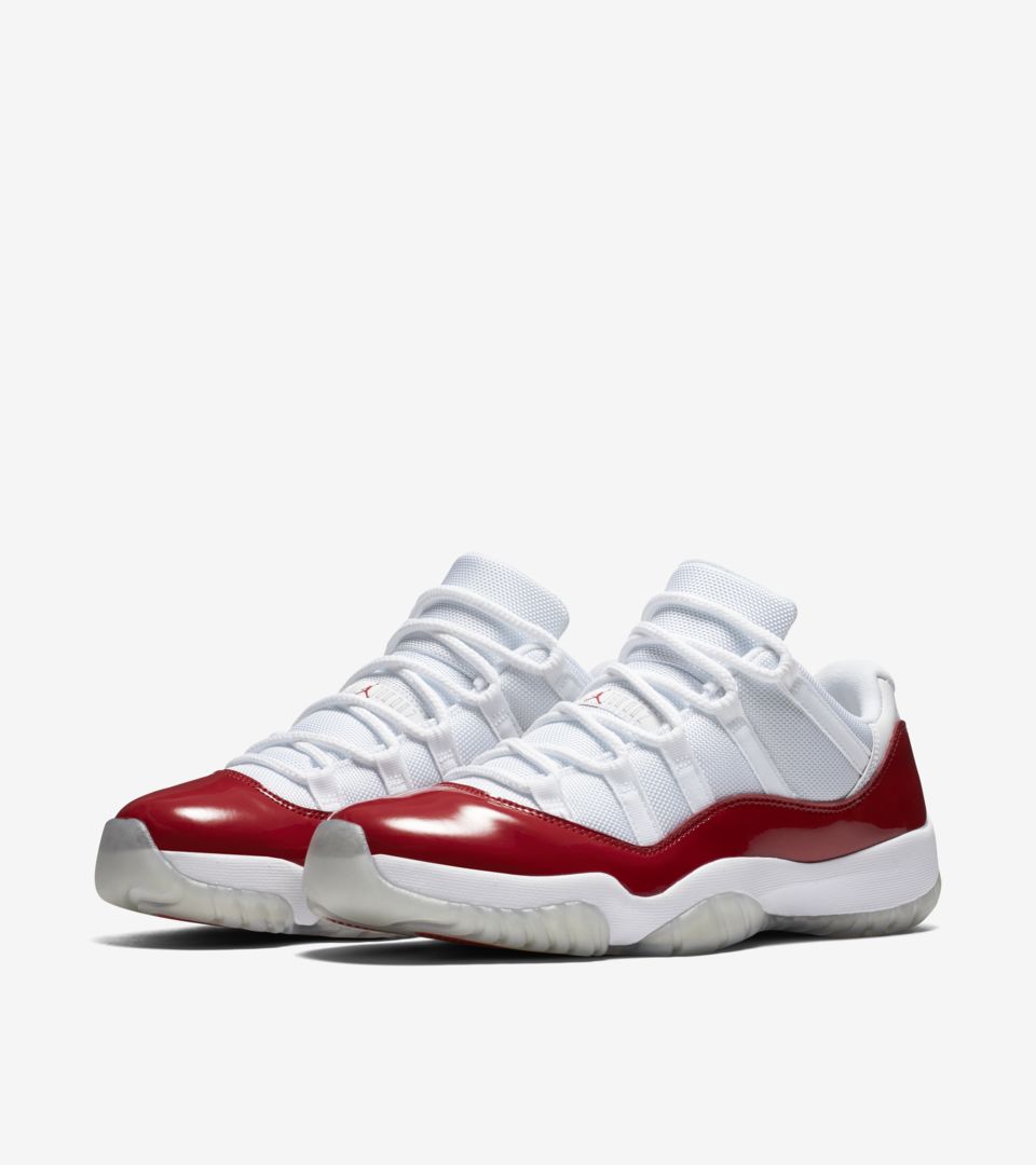 red and white jordan 11 low