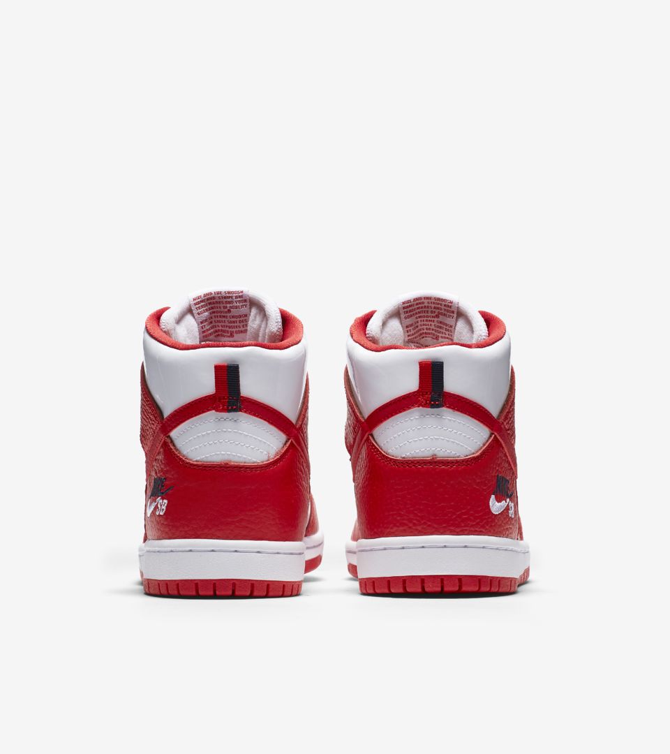 Nike SB Dunk High Pro 'University Red & White' Release Date