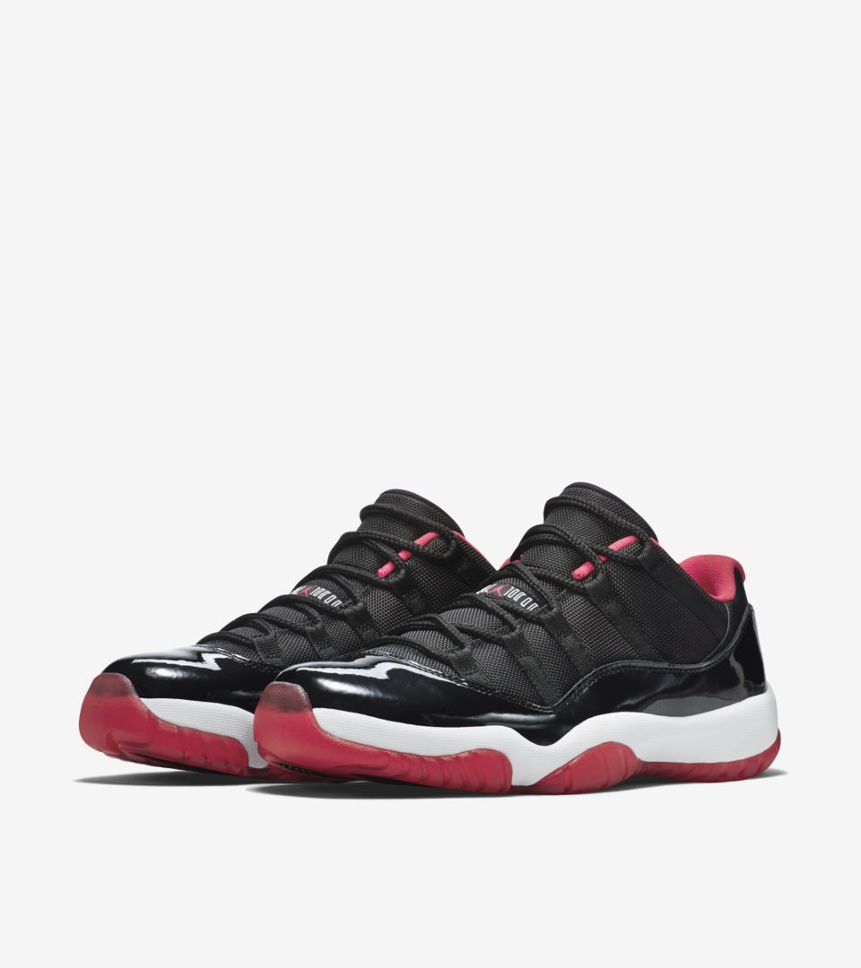 air jordan 11 low black red