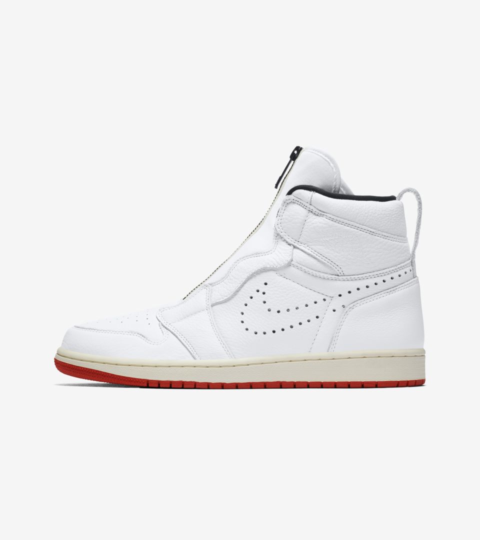 staining distort mask Air Jordan 1 High Zip 'White & University Red' Release Date. Nike SNKRS