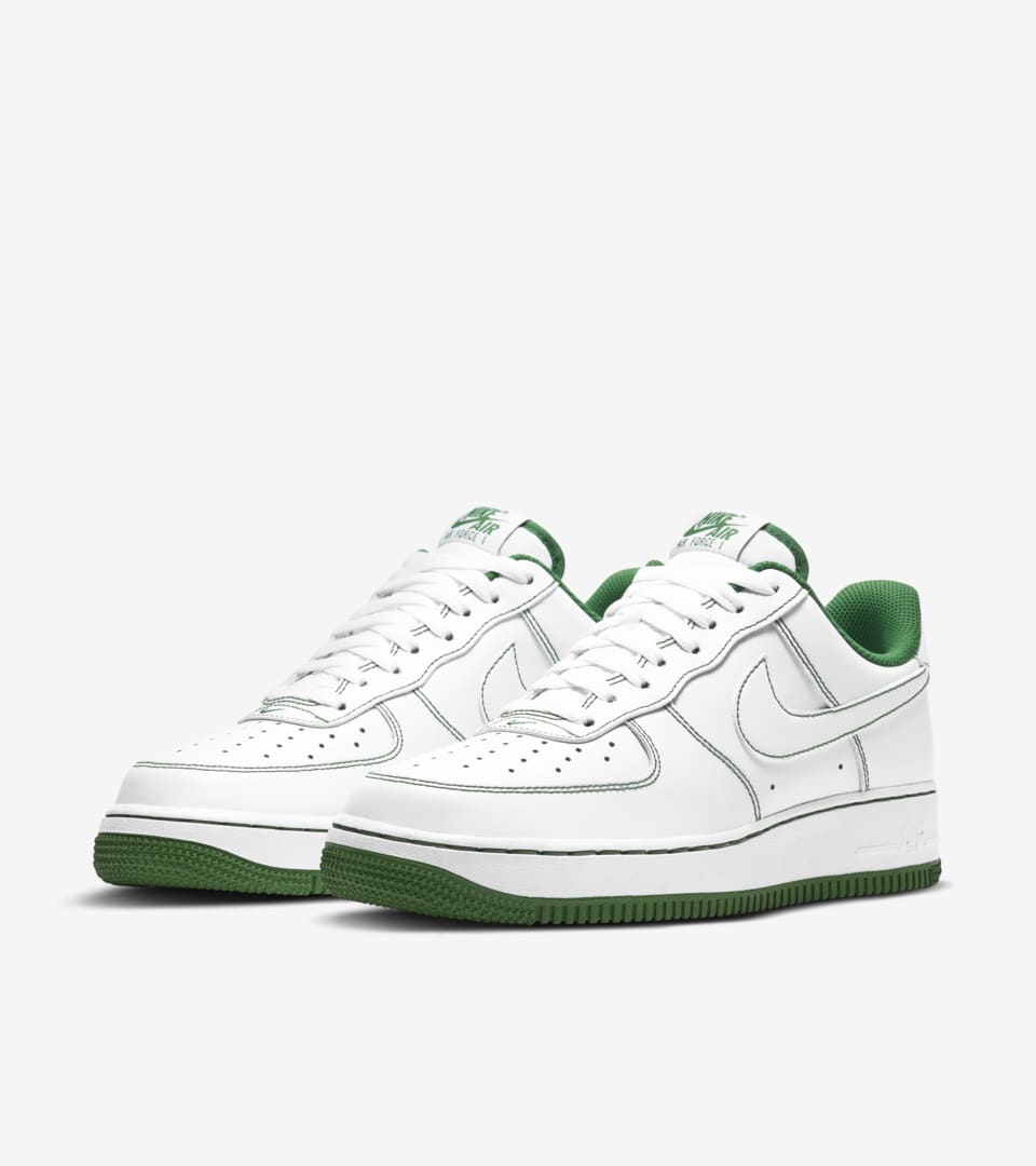 green and white air force 1 high top