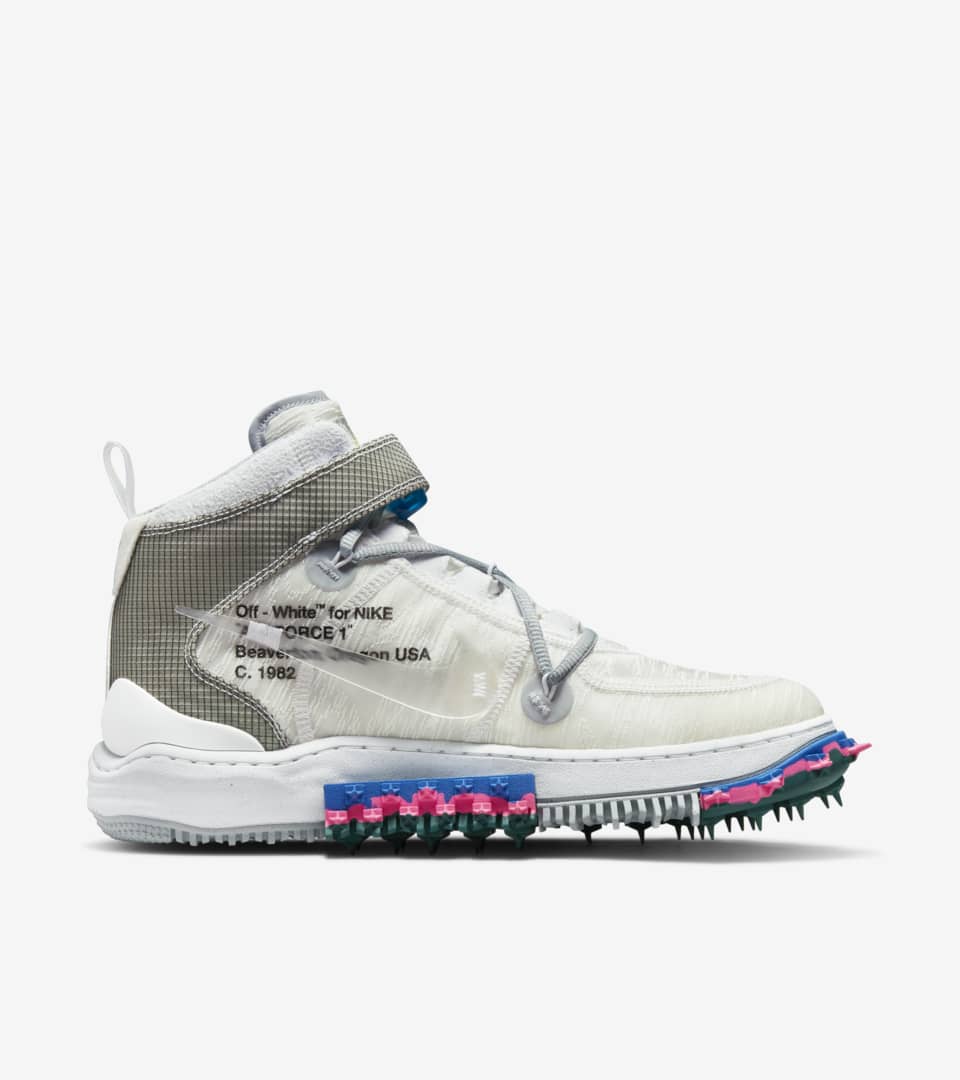 Off-White × Nike Air Force 1 Mid White スニーカー 靴 メンズ 割引価格