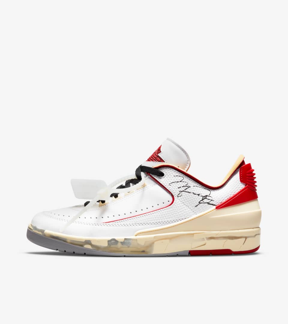 Off-White x Air Jordan 2 Retro Low SP 'White Varsity Red