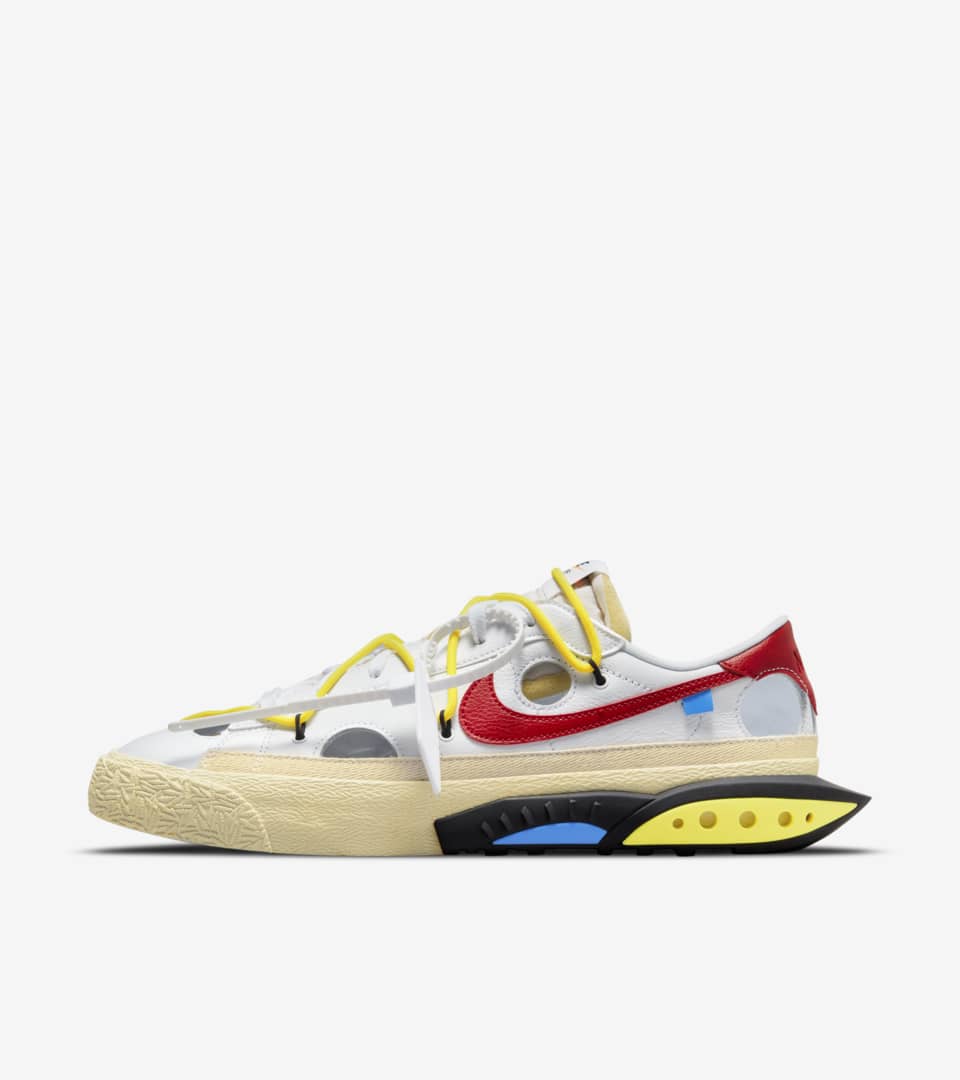 NIKE公式】ブレーザー LOW x Off-White™️ 'White and University Red' (DH7863-100 / BLAZER LOW 77 / OW). Nike SNKRS
