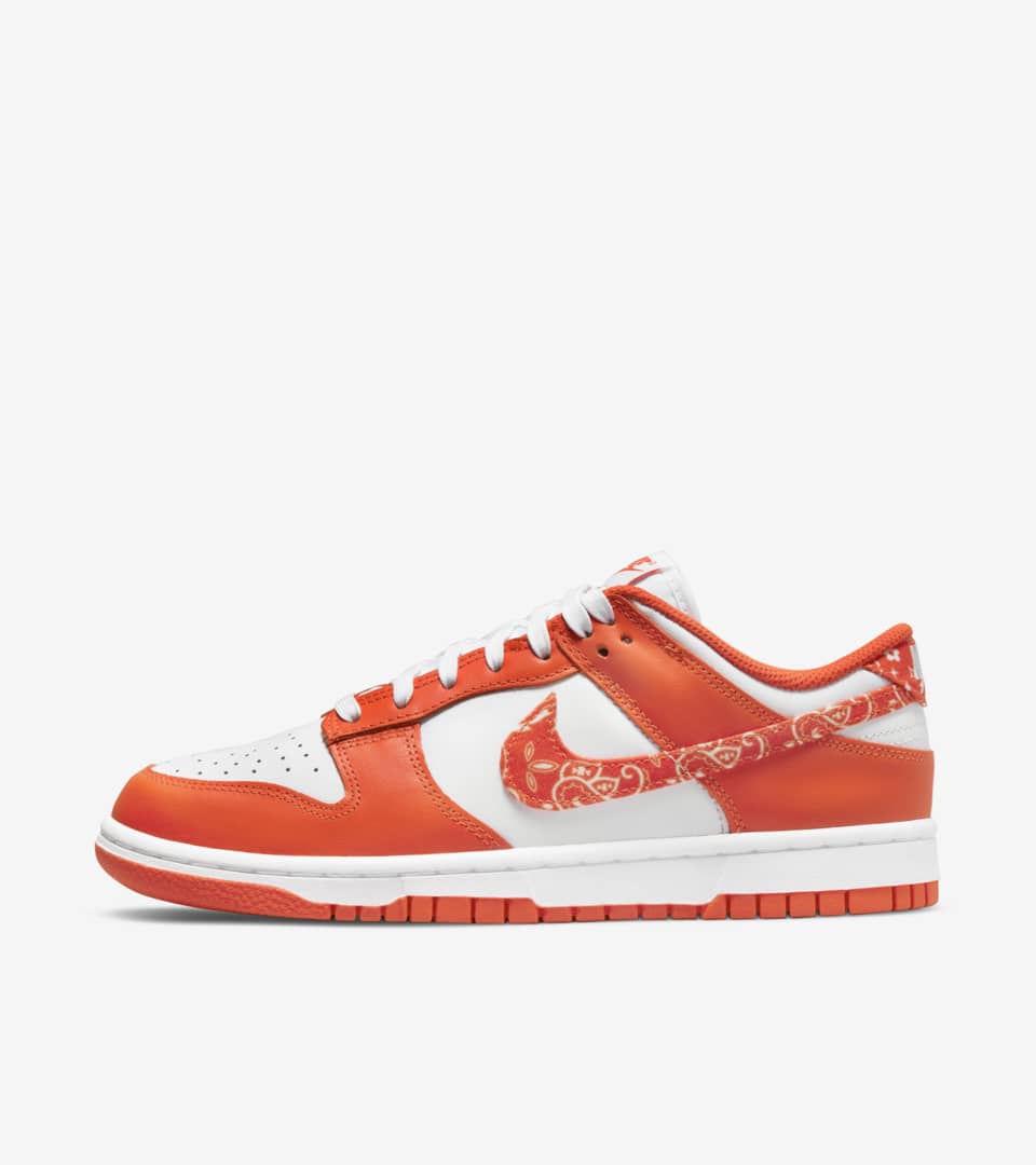 orange nike low