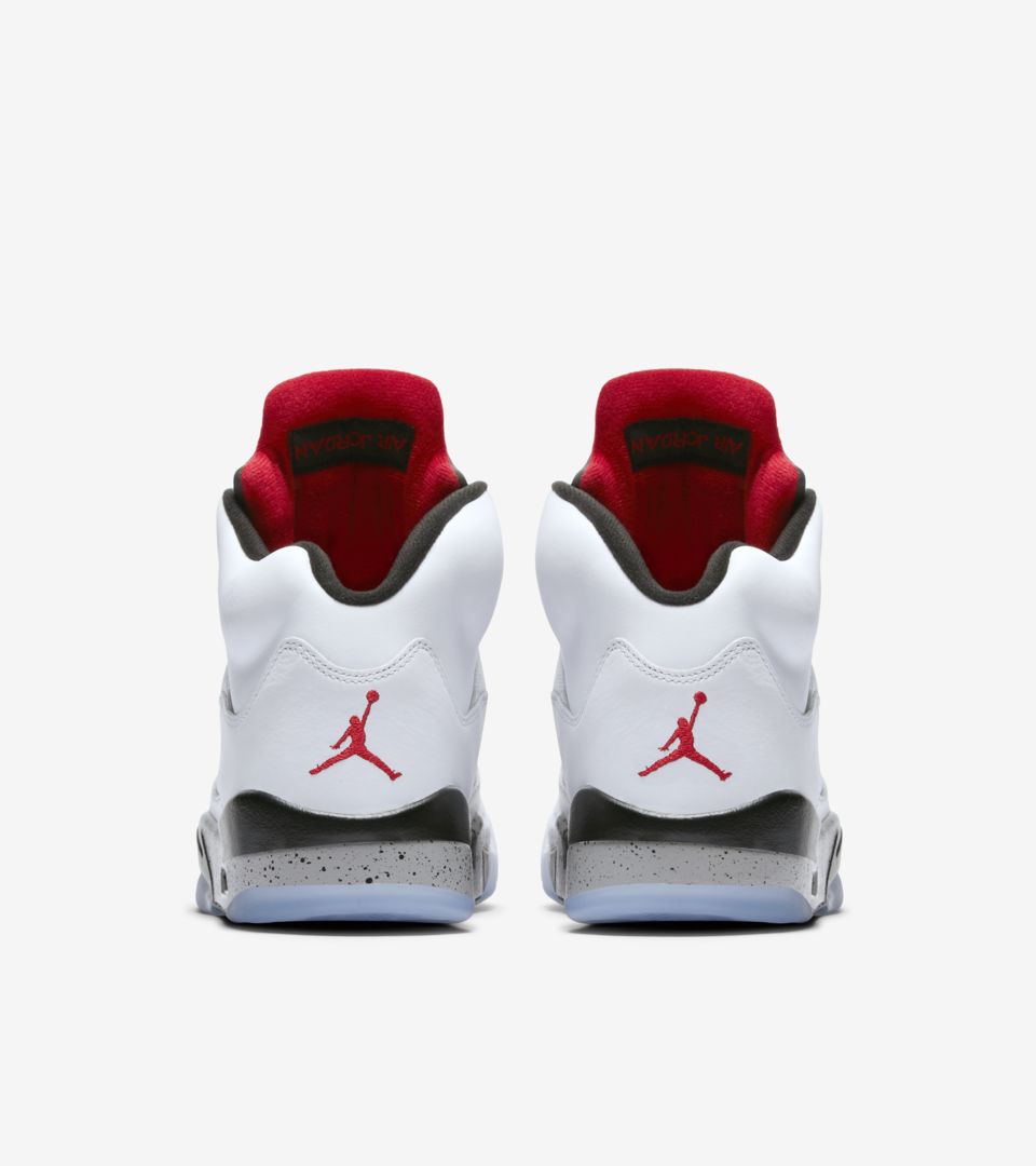 the white and red jordans