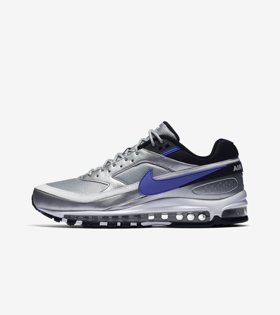 Nike Air Max 97/BW 'Metallic Silver & Persian Violet & White' Release Date