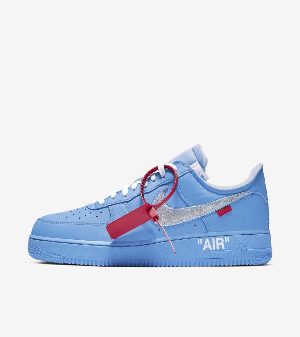 Nike air force 1 shop off white blue release