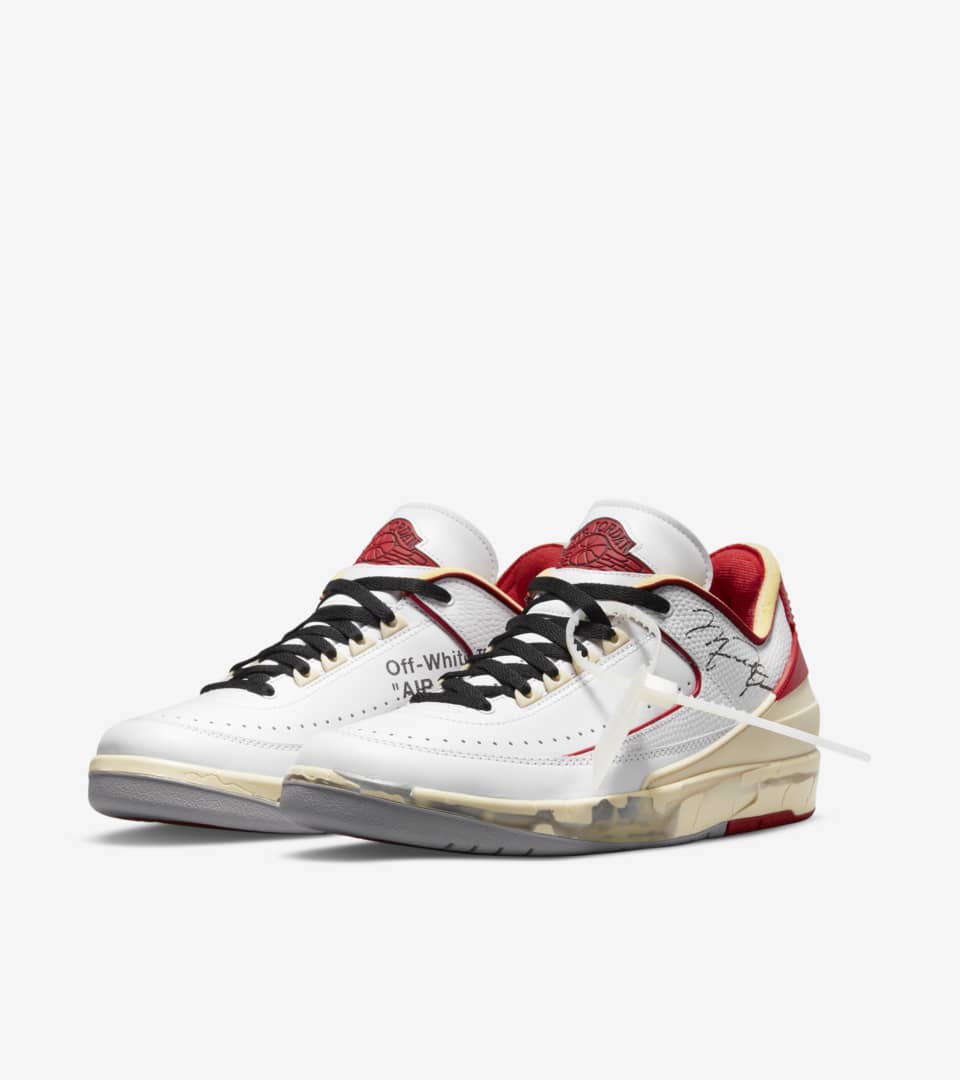 Air Jordan 2 低筒x Off-White™️ 'White and Varsity Red' (DJ4375