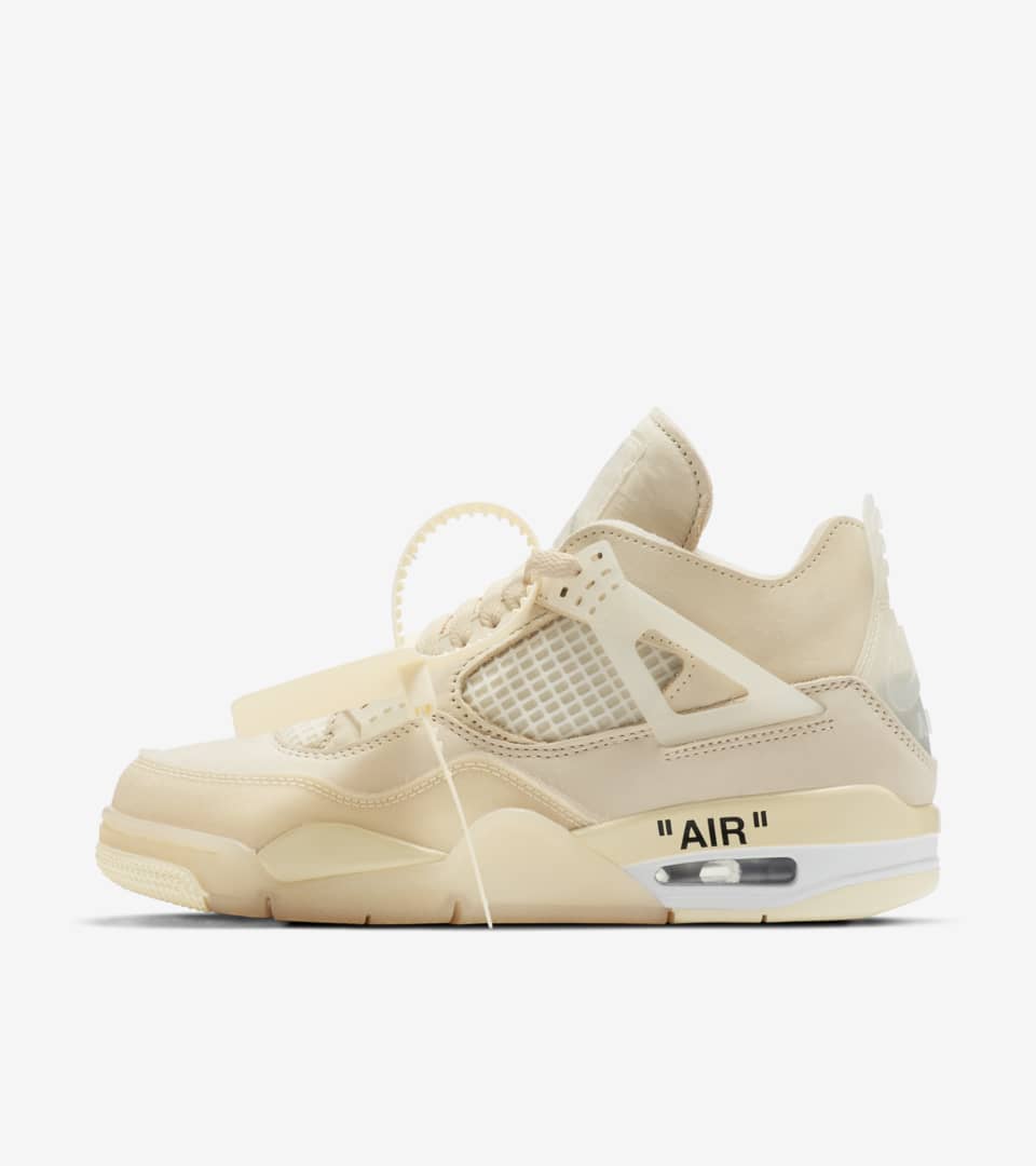 Pinpoint glass Drought Women's Air Jordan 4 x Off-White™️ 'Sail' Release Date. Nike SNKRS IN