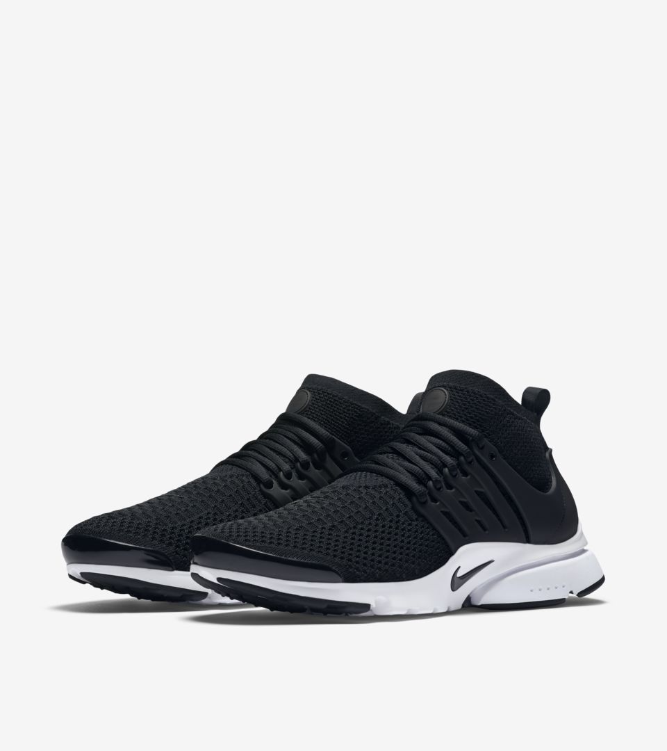 nike presto flyknit dark grey