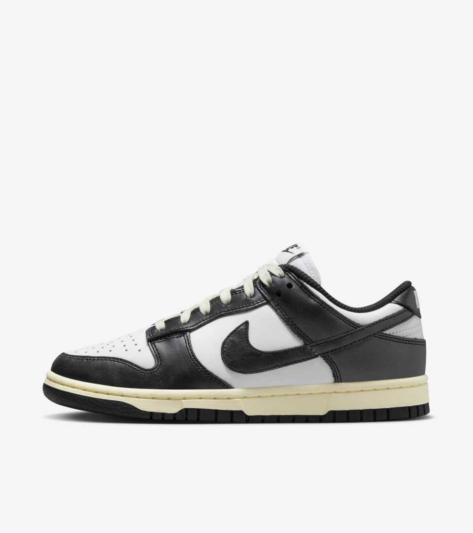 Women's Dunk Low Vintage 'Black and White' (FQ8899-100) release