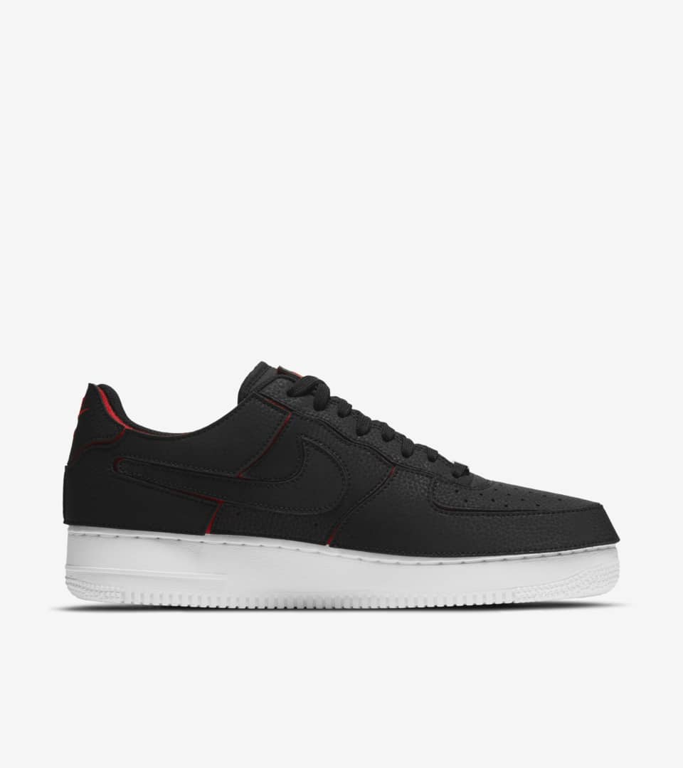 Nike Customizable Air Force 1/1 Black/Chile Red
