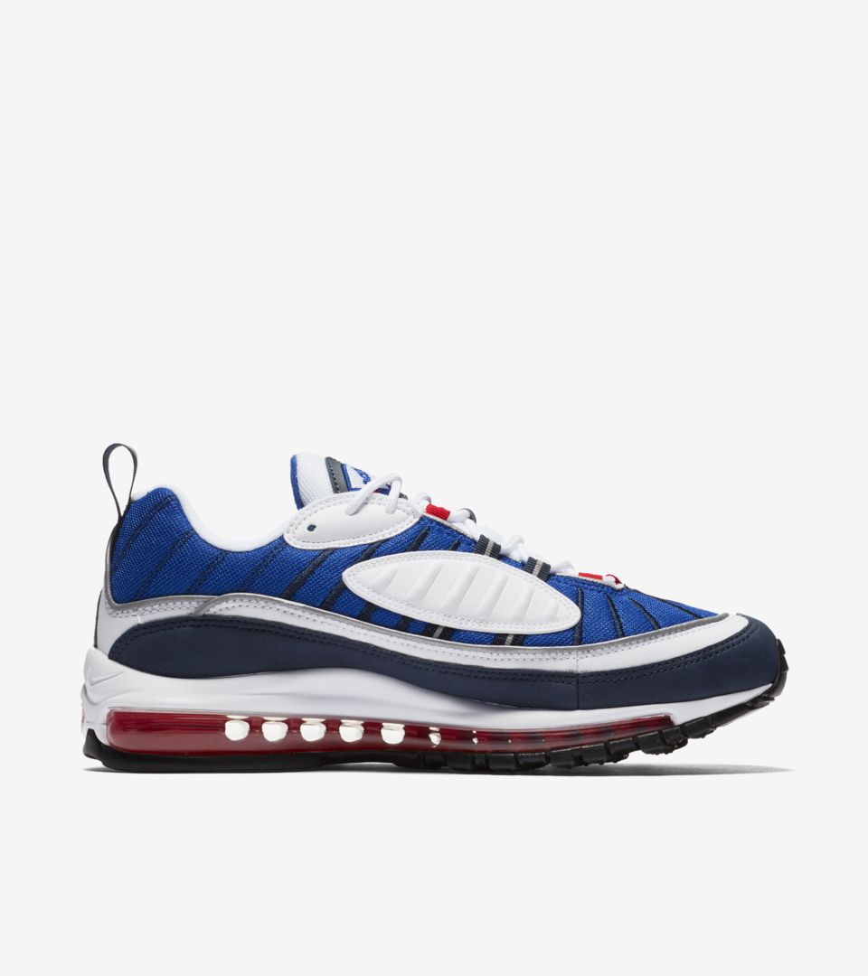 air max 98 white red blue