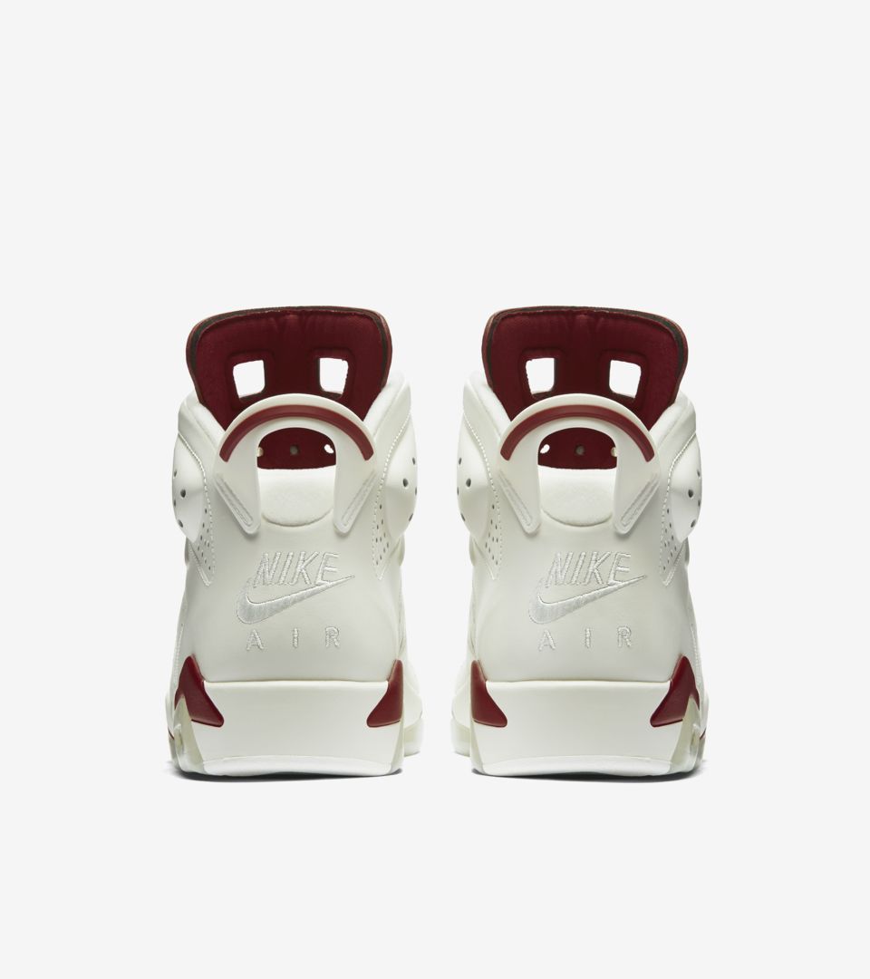 jordan 6 white maroon