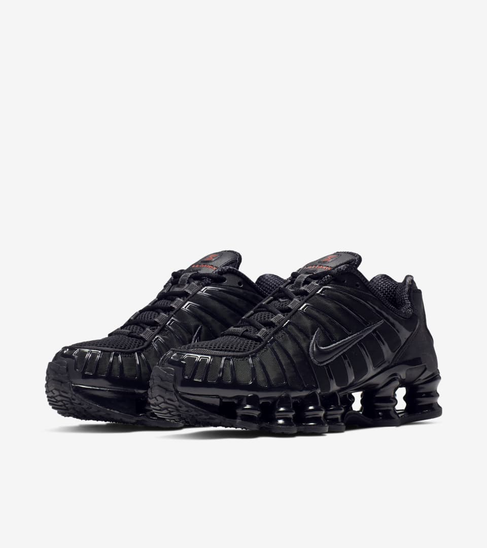 Women's Nike Shox TL 'Black and Max (AR3566-002) Date. Nike SNKRS
