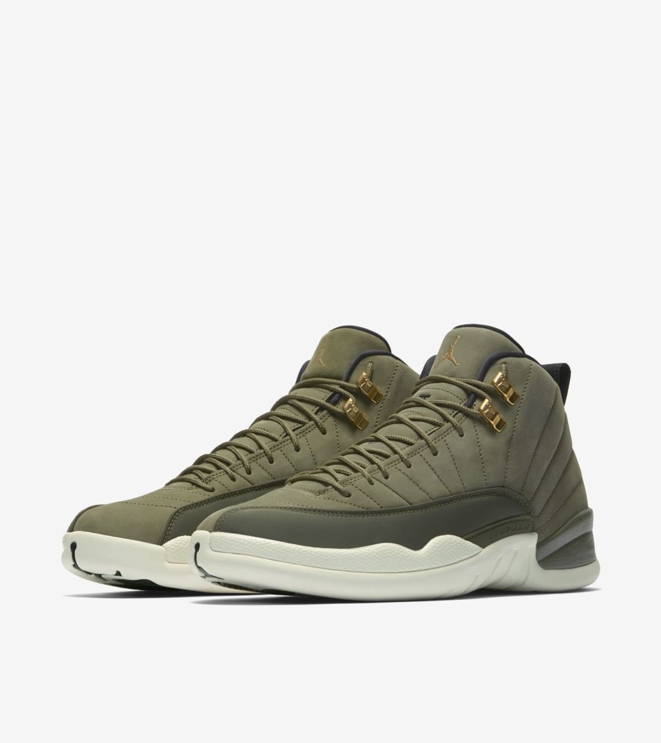 retro 12 olive grade school