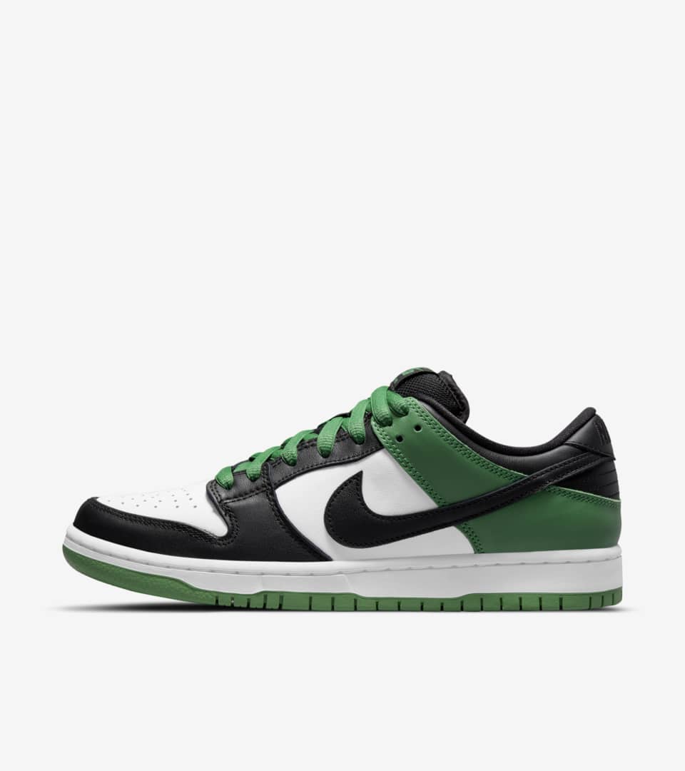 Fecha de lanzamiento de los Nike SB Dunk Low Pro "Black and Classic Green" (BQ6817-302)