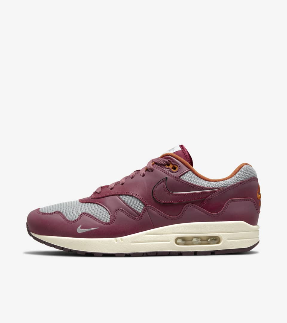 วันเปิดตัว Air Max 1 x Patta “Night Maroon” (DO9549-001). Nike SNKRS TH
