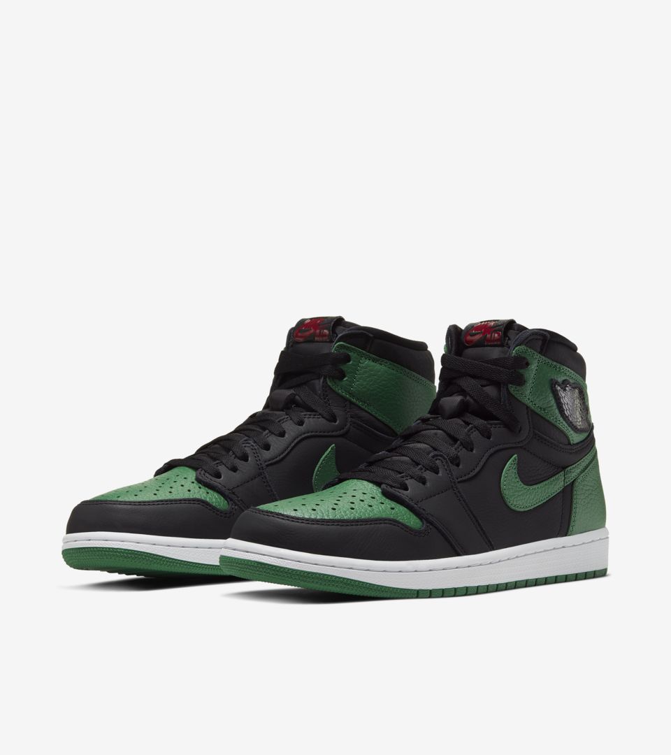 nike air jordan green and black