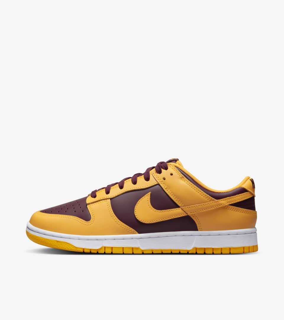 NIKE DUNK LOW University Gold and Maroon