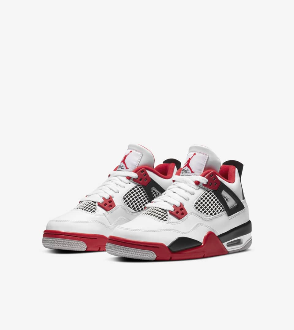 NIKE公式】ジュニア エア ジョーダン 4 JP 'Fire Red' (408452-160 / JUNIOR AJ 4). Nike SNKRS  JP