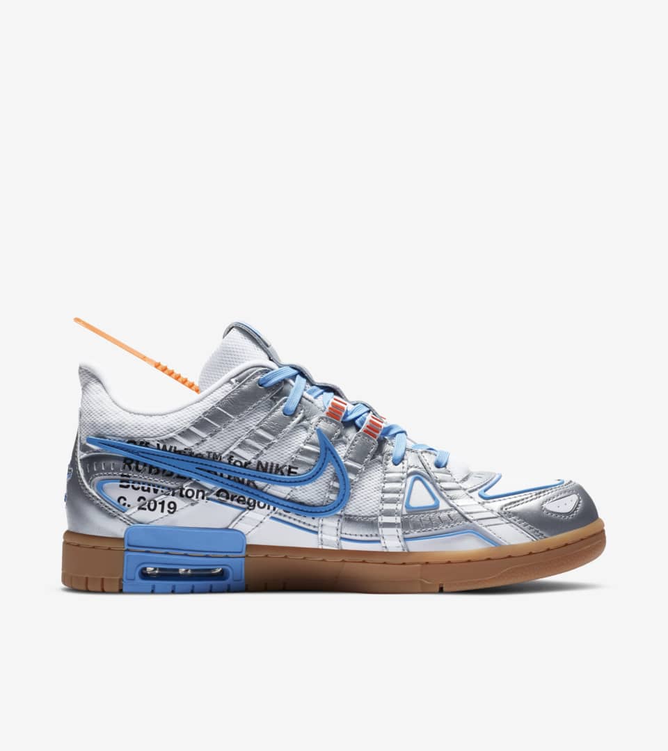 nike air rubber off white