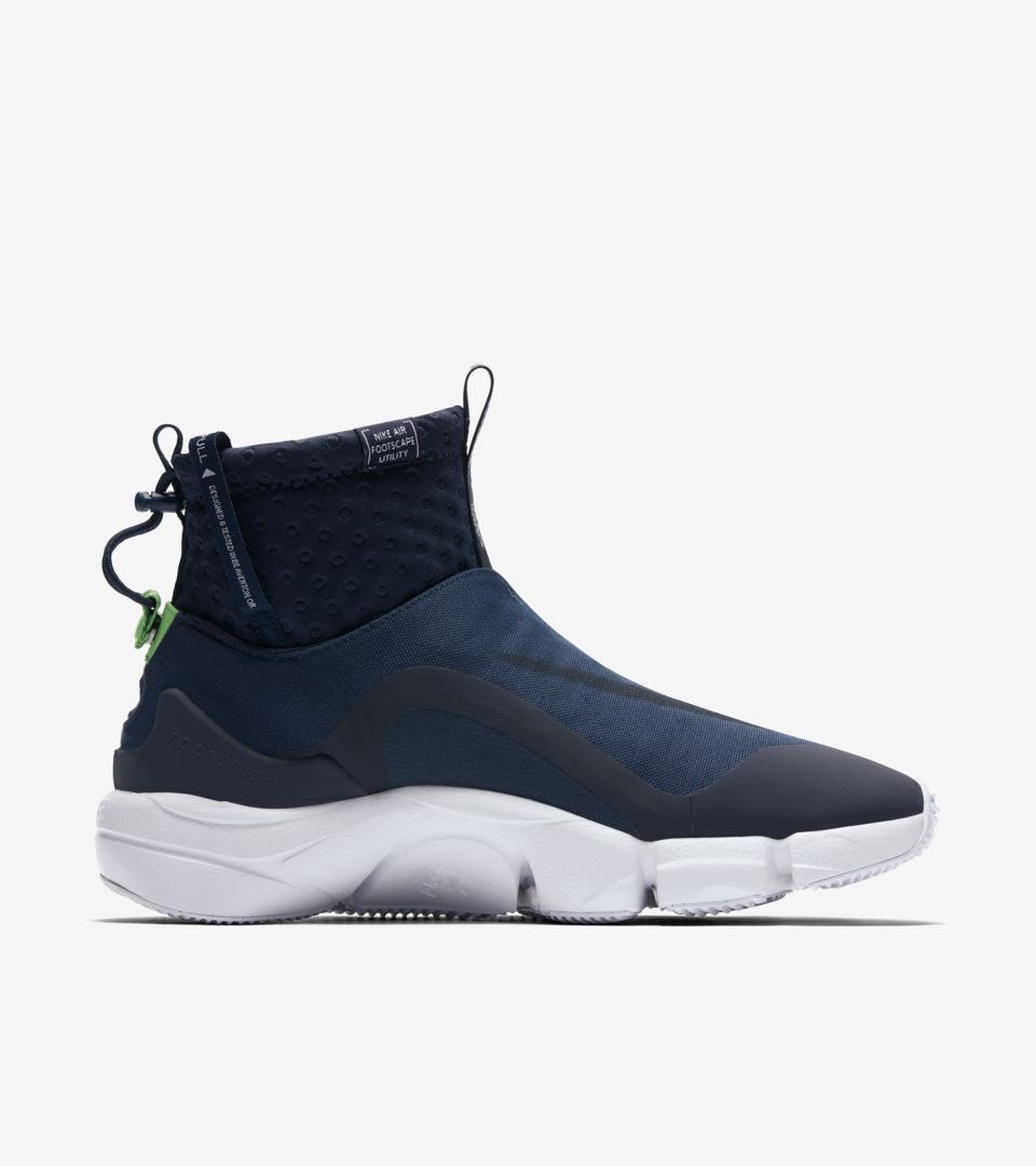 R section Wizard NIKE公式】ナイキ エア フットスケープ MID ユーティリティ 'Obsidian & White' (924455-400 / Foot  scape). Nike SNKRS JP