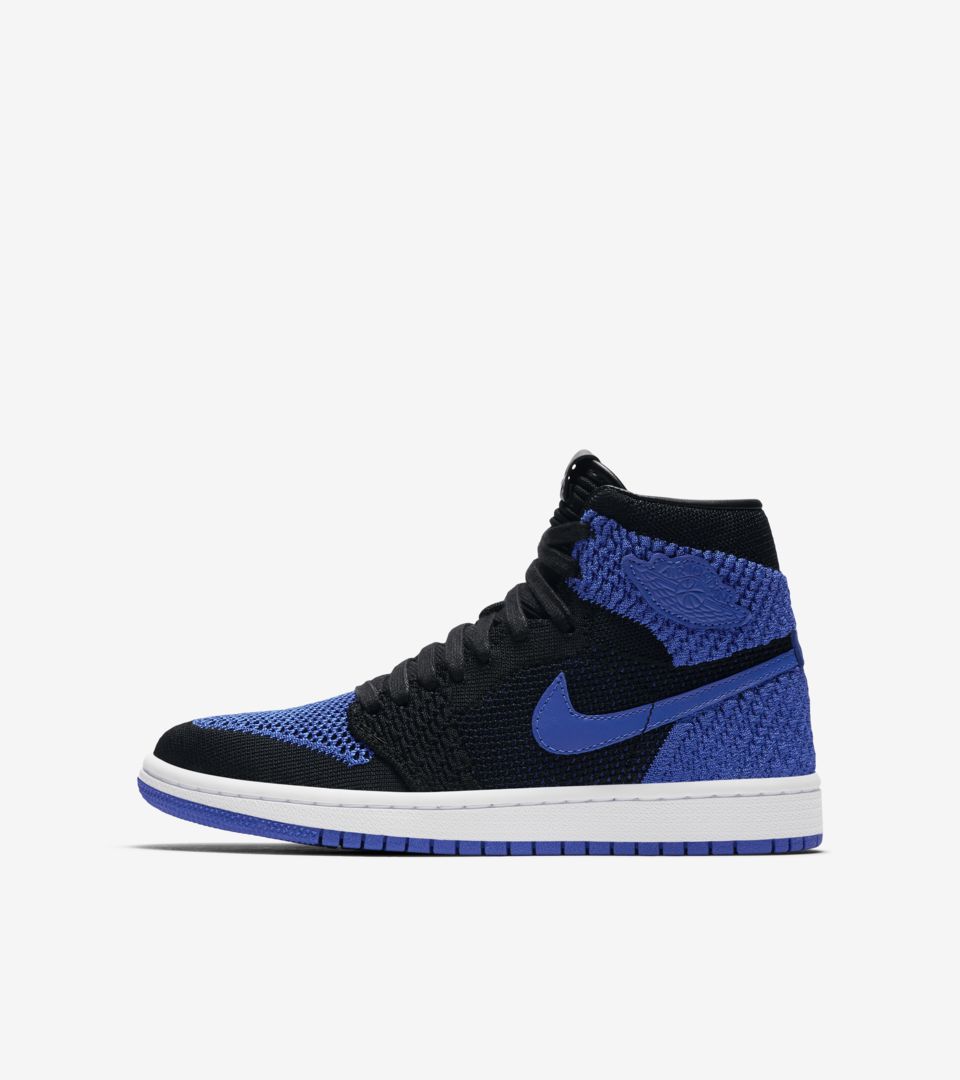 Air Jordan 1 Retro High Flyknit 'Black & Game Royal' Release Date. Nike ...