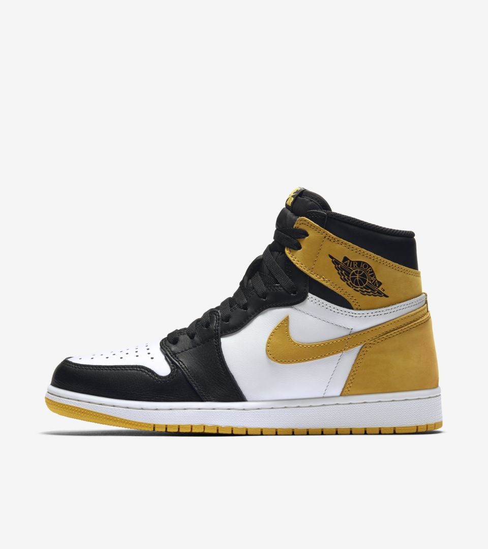 nike 1s yellow and black