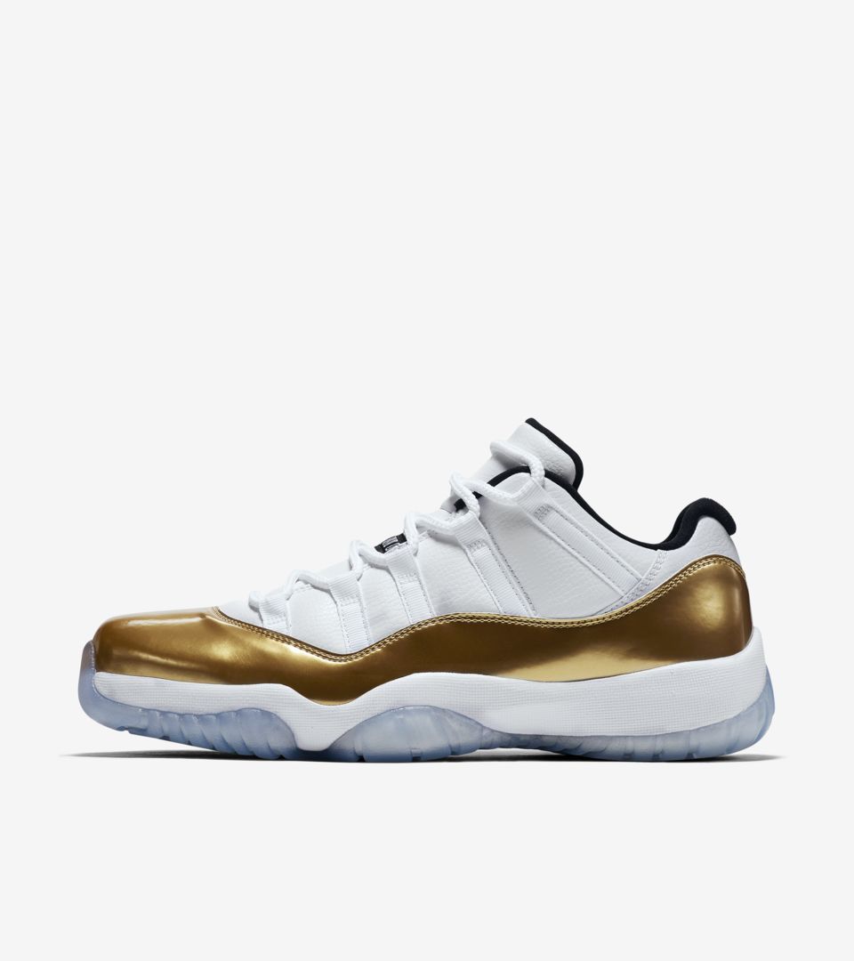 jordan 11 low white gold