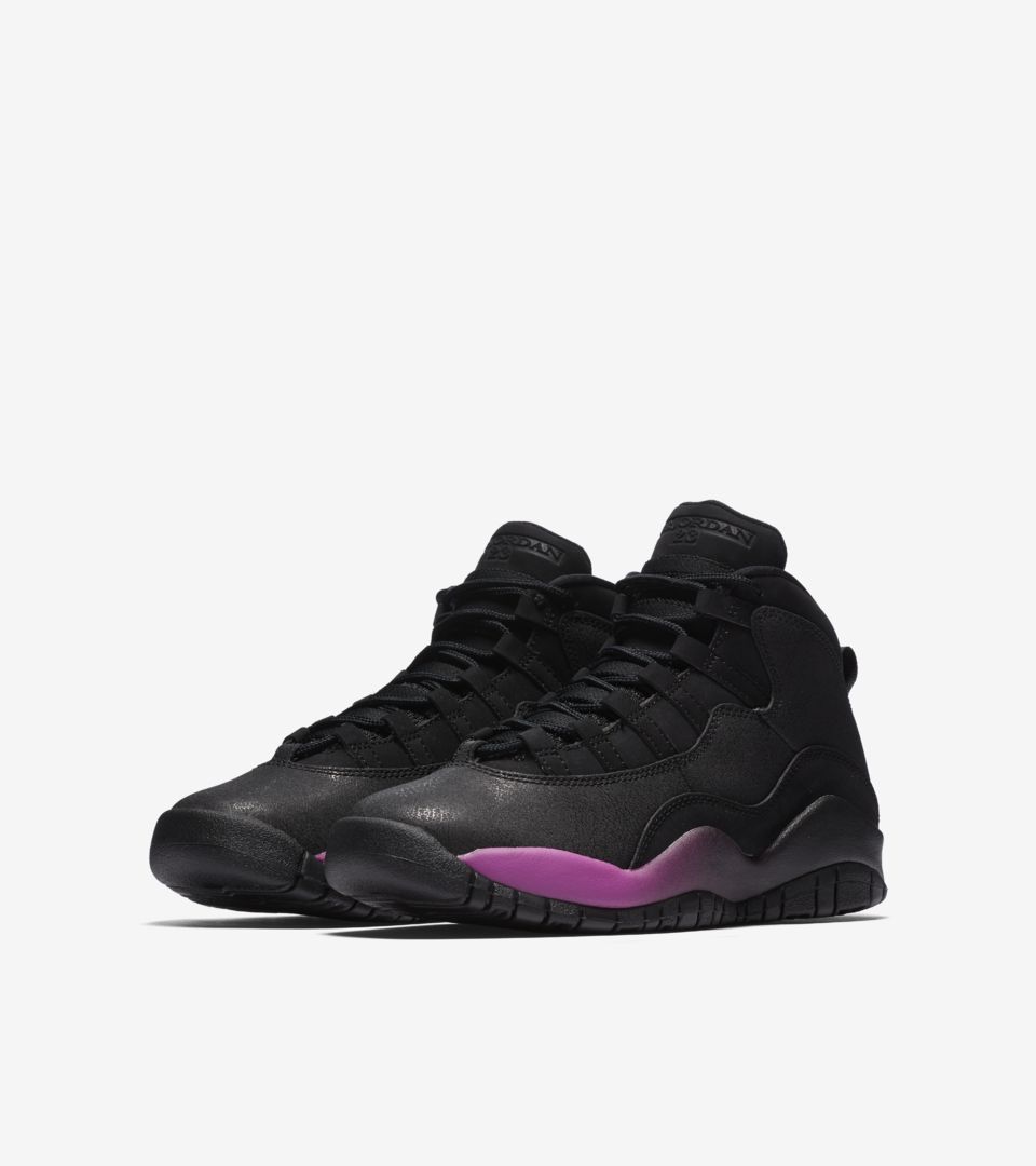 Jordan 10 black and sales pink